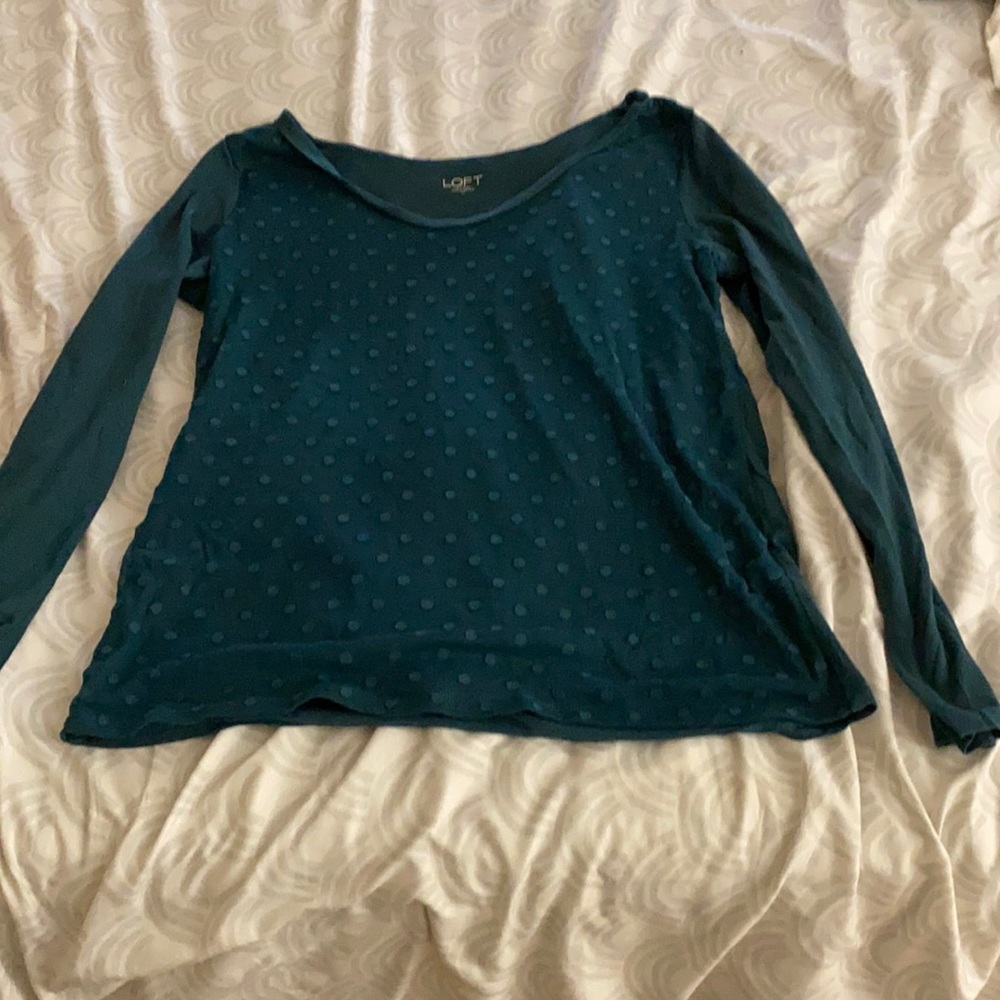 Medium green blouse from Loft